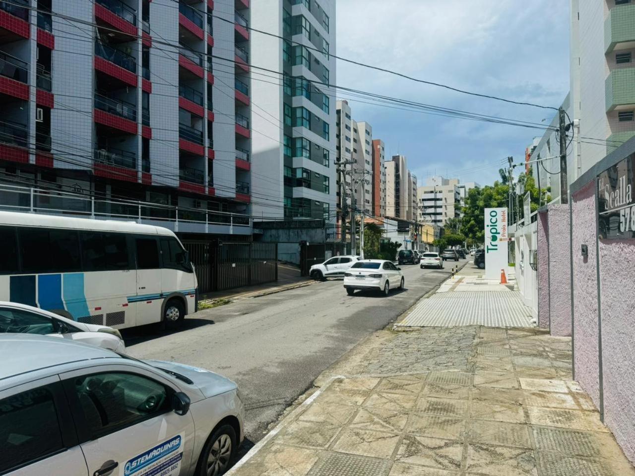 Praia De Ponta Verde Em Frente Ao Tropico Hotel Com Garagem, Wi-Fi, Lavadora - Apto703 Maceió 외부 사진